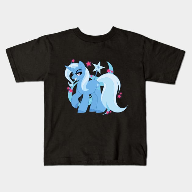 Magical Trixie Lulamoon Kids T-Shirt by Marie Oliver